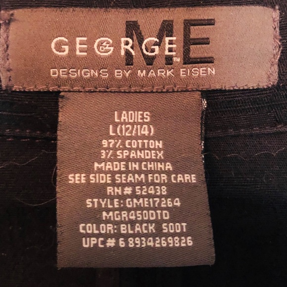 ❄️George by ME long black coat unlined 12/14 - Picture 2 of 8